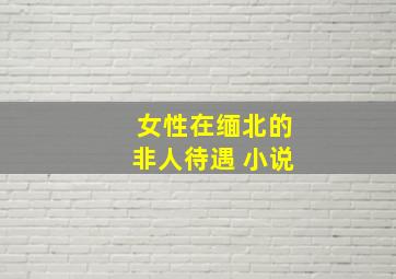 女性在缅北的非人待遇 小说